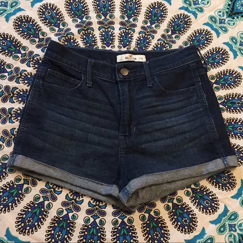 Hollister High Waisted Jean Shorts Size 3